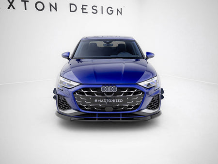 Maxton Design Front Splitter V.1 Audi A3 S-Line Sedan / S3 Sedan 8Y Facelift - AU-S3-8YF-S-FD1G - Image 3