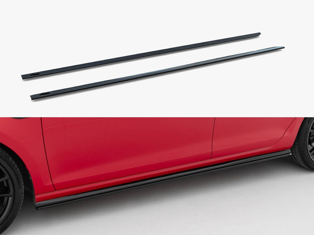 Maxton Design Side Skirts Diffusers V.2 Volkswagen Golf R / R-Line Mk7 Facelift - VW-GO-7F-R-SD2G - Image 1