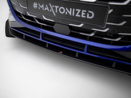 Maxton Design Street PRO Front Splitter V.1 + Flaps Audi A3 S-Line Sedan / S3 Sedan 8Y Facelift - AUS38YFCNC-FD1B+FSF1G - Image 5