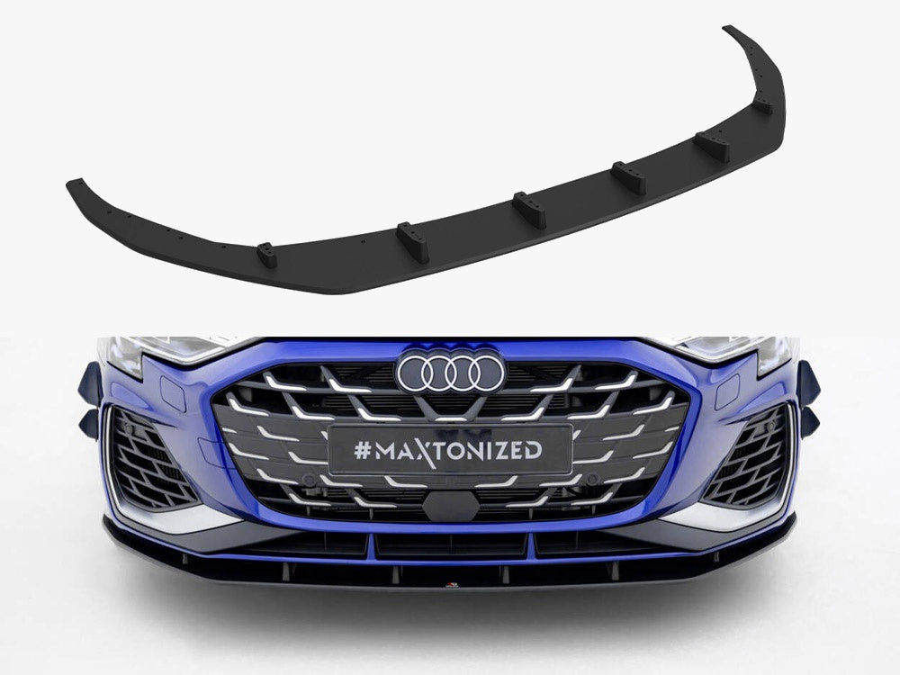 Maxton Design Street PRO Front Splitter Audi A3 S-Line Sedan / S3 Sedan 8Y Facelift - AUS38YFCNC-FD1B - Image 1