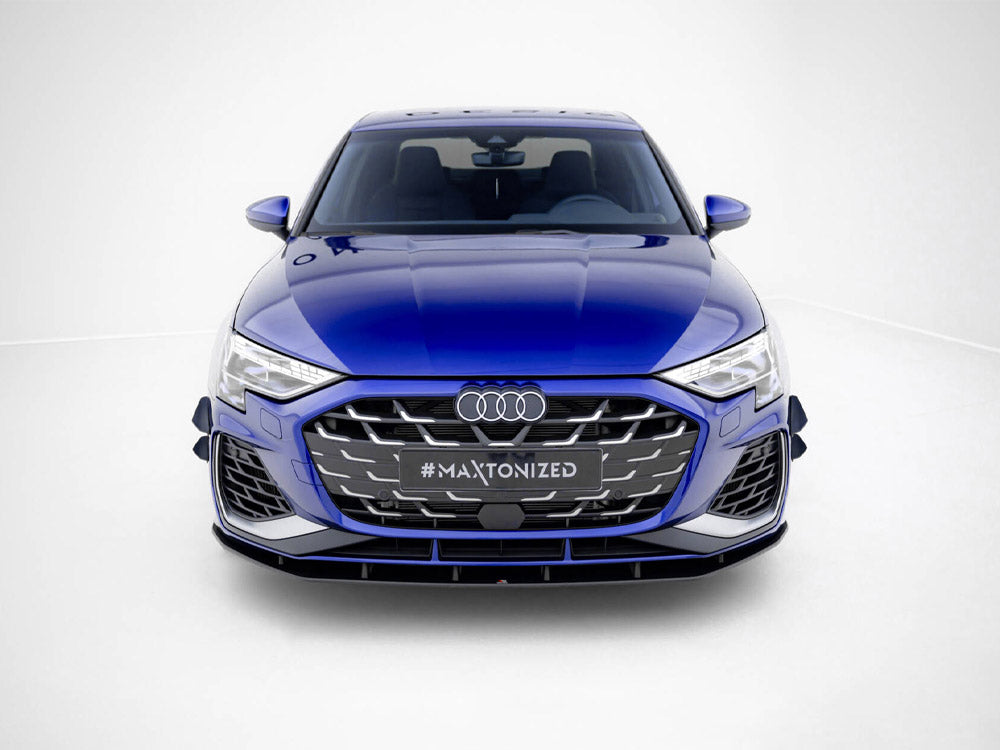 Maxton Design Street PRO Front Splitter Audi A3 S-Line Sedan / S3 Sedan 8Y Facelift - AUS38YFCNC-FD1B - Image 3