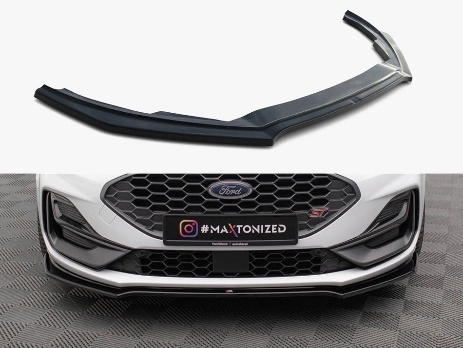 Maxton Design Front Splitter V.1 Ford Focus ST / ST-Line Mk4 Facelift - FO-FO-4-STLINE-FD1G - Image 1