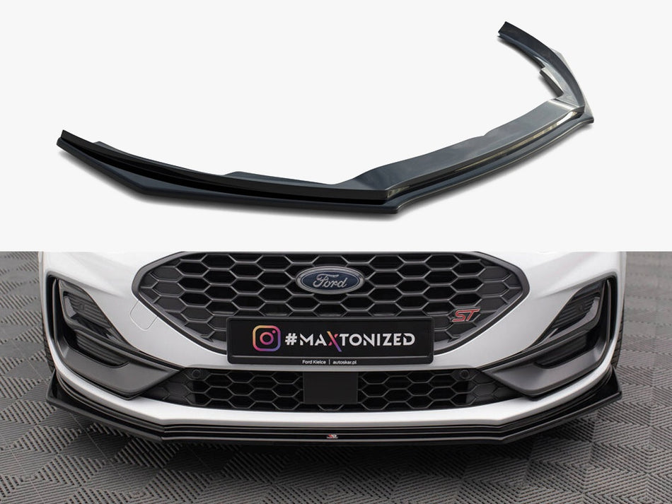 Maxton Design Front Splitter V.5 Ford Focus ST / ST-Line Mk4 Facelift - FO-FO-4-STLINE-FD5G - Image 1