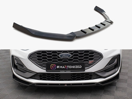 Maxton Design Front Splitter V.7 Ford Focus ST / ST-Line Mk4 Facelift - FO-FO-4-ST-FD1G - Image 1