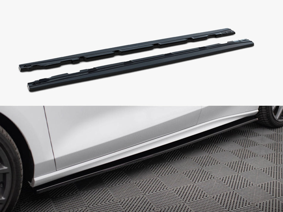 Maxton Design Side Skirts Diffusers V.1 Ford Focus ST / ST-Line Mk4 Facelift - FO-FO-4-STLINE-SD1G - Image 1