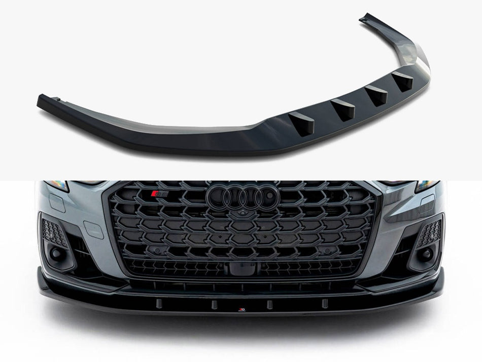 Maxton Design Front Splitter V.1 Audi S8 / A8 S-Line D5 Facelift - AU-S8-D5F-FD1G - Image 1