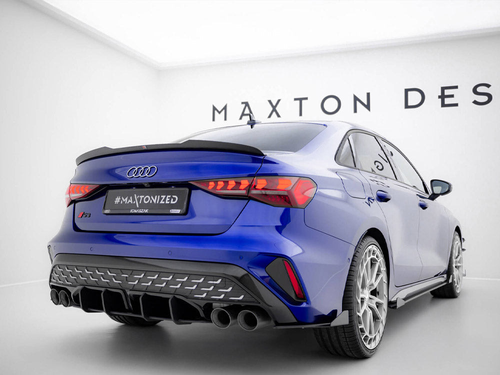 Maxton Design Street PRO Rear Diffuser Audi S3 Sedan 8Y Facelift - AUS38YFSCNC-RS1B - Image 2