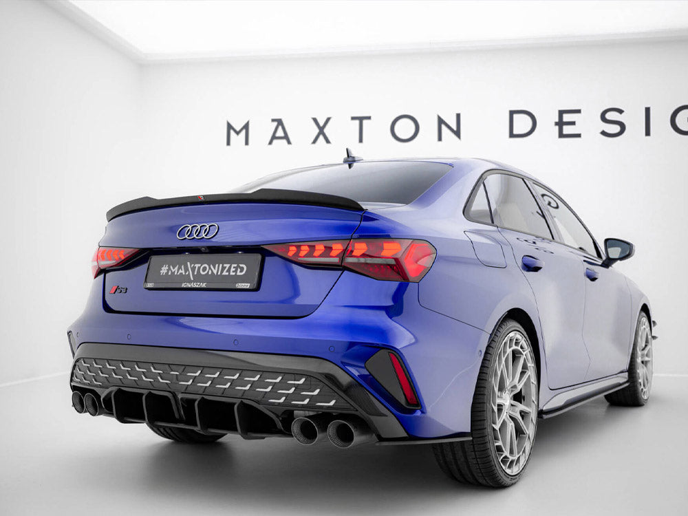 Maxton Design Street Pro Rear Side Splitters Audi S3 Sedan 8Y Facelift - AUS38YFSCNC-RSD1B - Image 2