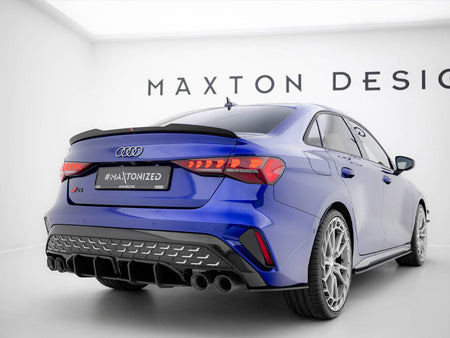 Maxton Design Street Pro Rear Side Splitters Audi S3 Sedan 8Y Facelift - AUS38YFSCNC-RSD1B - Image 2