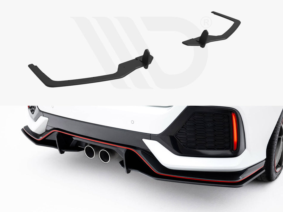 MAXTON DESIGN Street Pro Rear Side Splitters Honda Civic Sport Mk10
