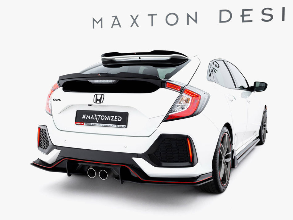 Maxton Design Street Pro Rear Side Splitters Honda Civic Sport Mk10 - HOCI10SPORTCNC-RSD2B - Image 2