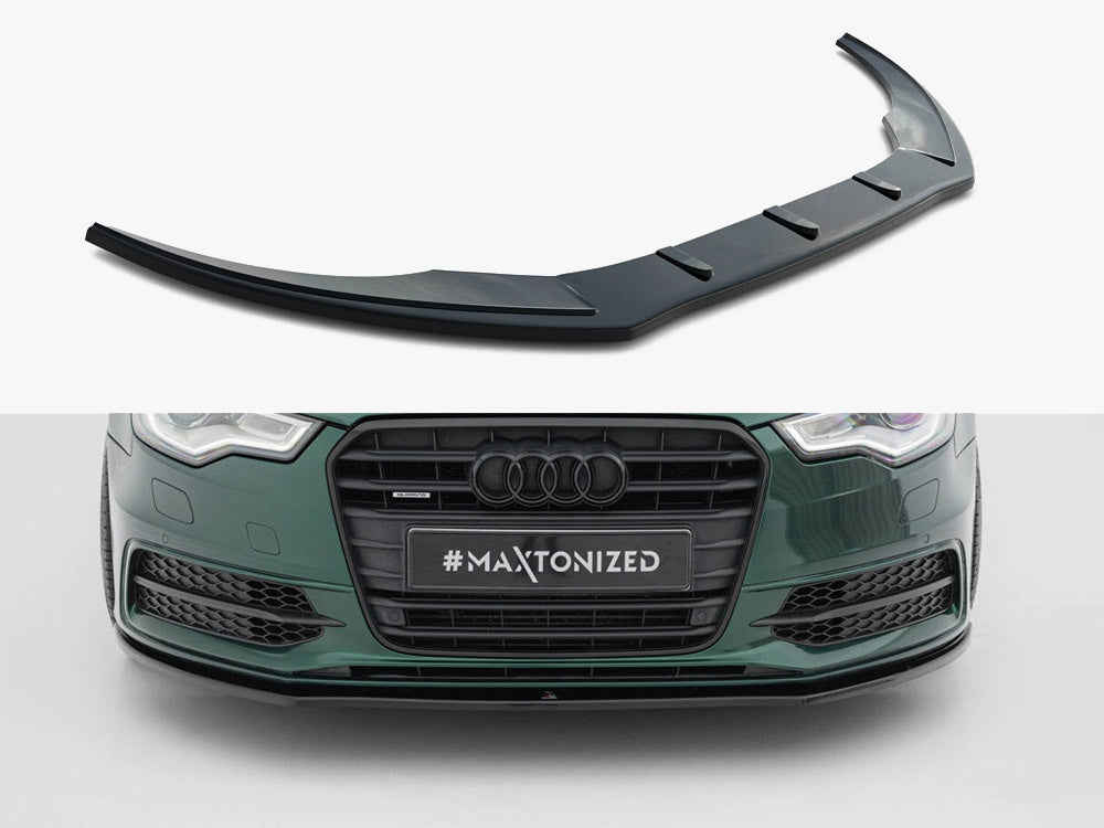 Maxton Design Front Splitter V.1 Audi S6 / A6 S-Line C7 - AU-A6-C7-SLINE-FD1G - Image 1