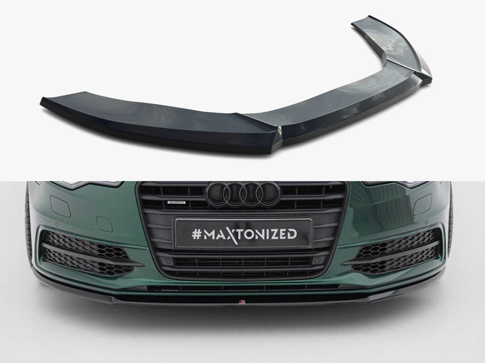Maxton Design Front Splitter V.2 Audi S6 / A6 S-Line C7 - AU-A6-C7-SLINE-FD2G - Image 1