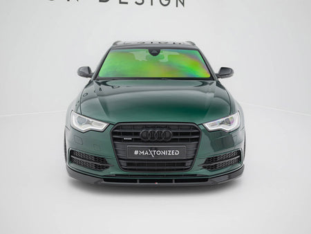 Maxton Design Front Splitter V.3 Audi A6 S-Line / S6 C7 - AU-A6-C7-SLINE-AV-FD1G - Image 3