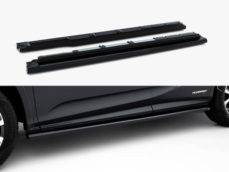 Side Skirts Diffusers V.2 Lexus RX Mk4 Facelift (version without OEM step rails)