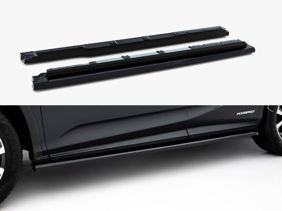 Side Skirts Diffusers V.2 Lexus RX Mk4 Facelift (version without OEM step rails)