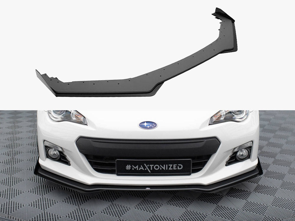 Maxton Design Street PRO Front Splitter V.1 + Flaps Subaru BRZ Mk1 - SUBRZ1CNC-FD1B+FSF1G - Image 1