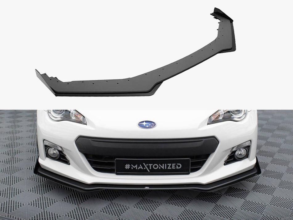Maxton Design Street PRO Front Splitter V.1 + Flaps Subaru BRZ Mk1 - SUBRZ1CNC-FD1B+FSF1G - Image 1