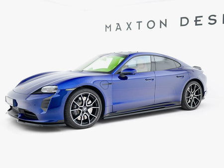 Maxton Design Side Skirts Diffusers Porsche Taycan Turbo S Mk1 - PO-TAY-1-SD1G - Image 2