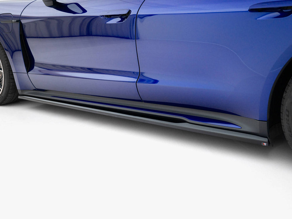 Maxton Design Side Skirts Diffusers Porsche Taycan Turbo S Mk1 - PO-TAY-1-SD1G - Image 4