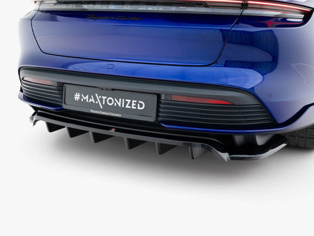 Maxton Design Rear Splitter (Vertical Bars) Porsche Taycan Turbo S Mk1 - PO-TAY-1-TURBO-S-RD1G+RD2G - Image 3