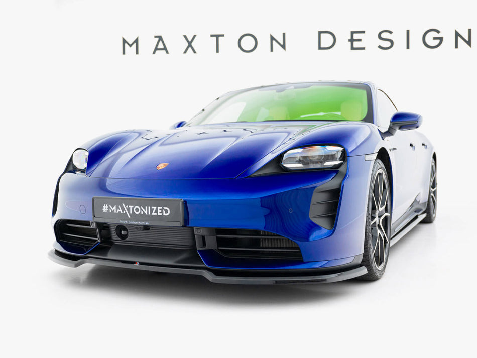 Maxton Design Front Splitter Porsche Taycan Turbo S Mk1 - PO-TAY-1-TURBO-S-FD1G - Image 2