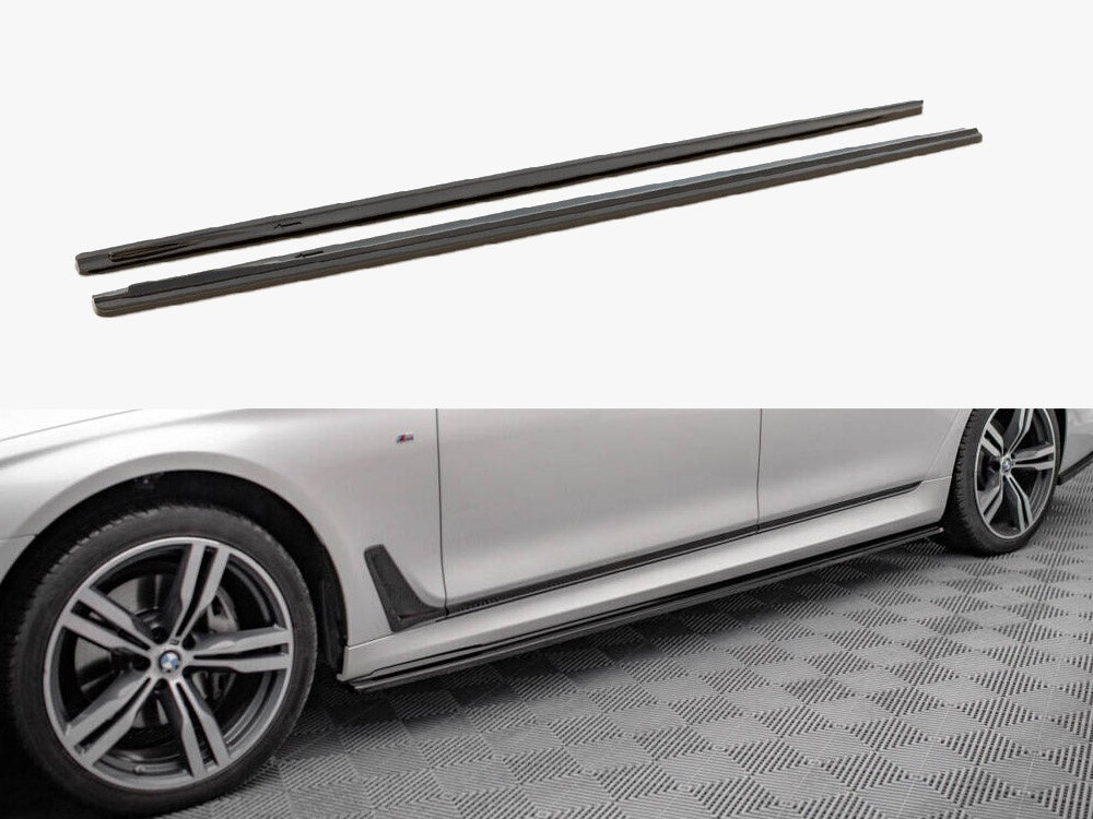 Maxton Design Side Skirts Diffusers V.1 BMW 7 Long M-Pack G12 - BM-7-12-MPACK-SD1G - Image 1
