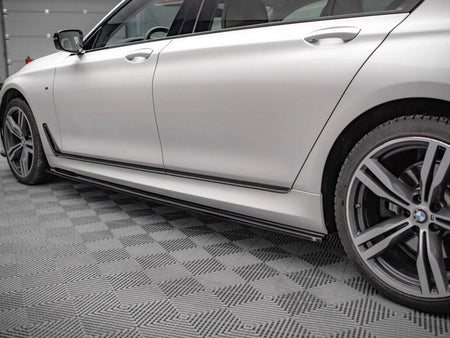 Maxton Design Side Skirts Diffusers V.1 BMW 7 Long M-Pack G12 - BM-7-12-MPACK-SD1G - Image 4