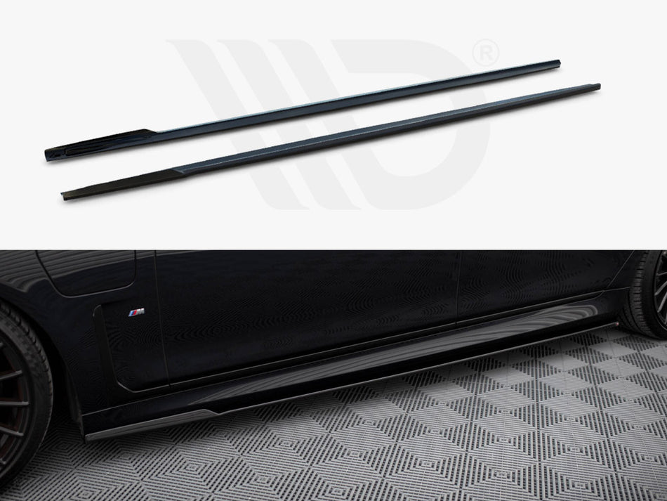 MAXTON DESIGN Side Skirts Diffusers V.2 BMW 7 Long M-Pack G12