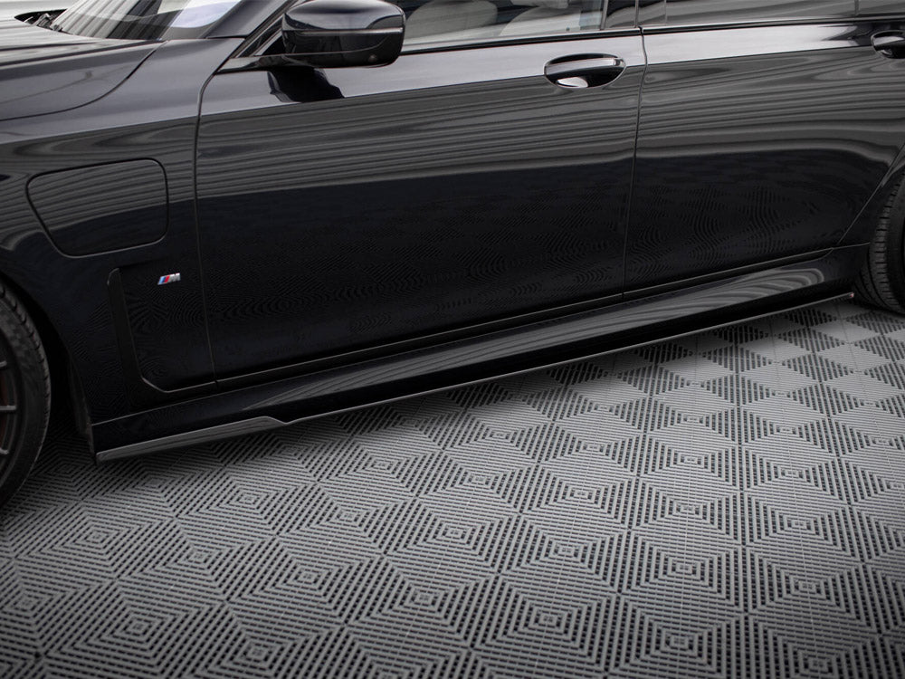 Maxton Design Side Skirts Diffusers V.2 BMW 7 Long M-Pack G12 - BM-7-12-MPACK-SD2G - Image 3