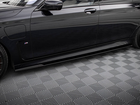 Maxton Design Side Skirts Diffusers V.2 BMW 7 Long M-Pack G12 - BM-7-12-MPACK-SD2G - Image 3