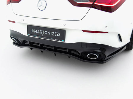 Rear Splitter (Vertical Bars) Mercedes-AMG CLA 35 / 45 Coupe / Shooting Brake C118 Facelift / X118 Facelift