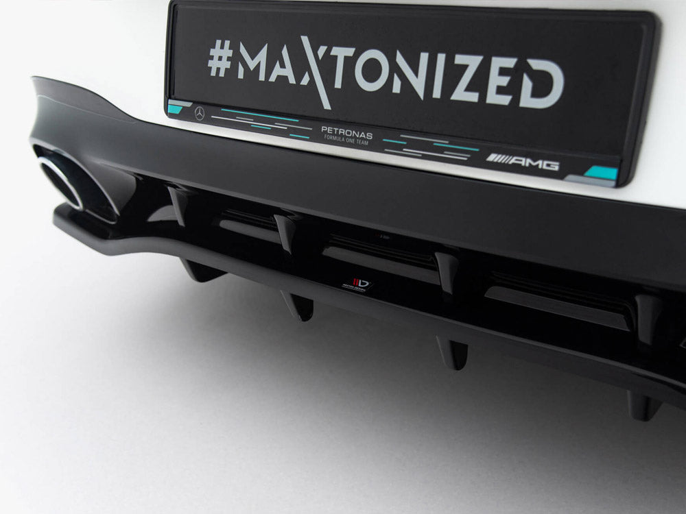 Maxton Design Rear Splitter (Vertical Bars) Mercedes-AMG CLA 35 / 45 Coupe / Shooting Brake C118 Facelift / X118 Facelift - ME-CLA-118-45AMG-RD1G+RD2G - Image 4
