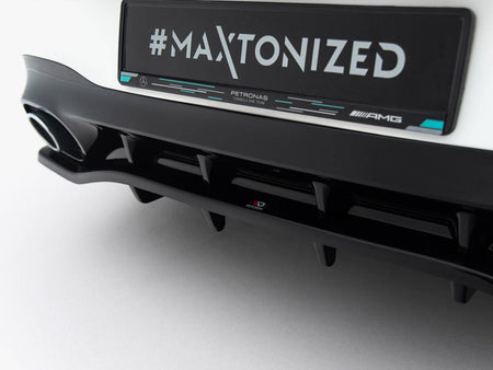 Maxton Design Rear Splitter (Vertical Bars) Mercedes-AMG CLA 35 / 45 Coupe / Shooting Brake C118 Facelift / X118 Facelift - ME-CLA-118-45AMG-RD1G+RD2G - Image 4