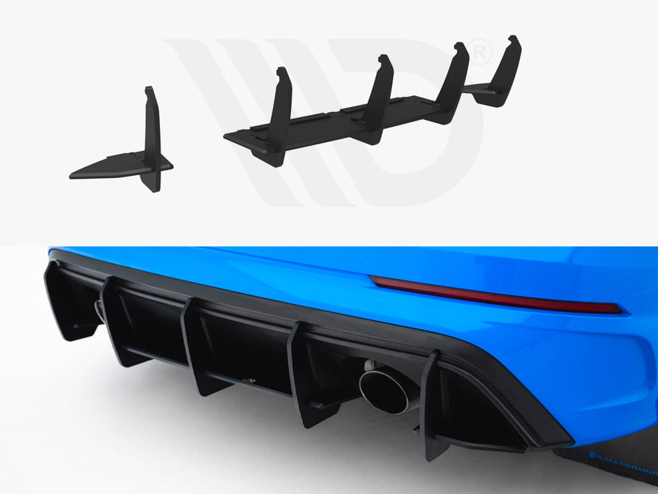 MAXTON DESIGN Street PRO Rear Diffuser V.2 Ford Focus RS Mk3