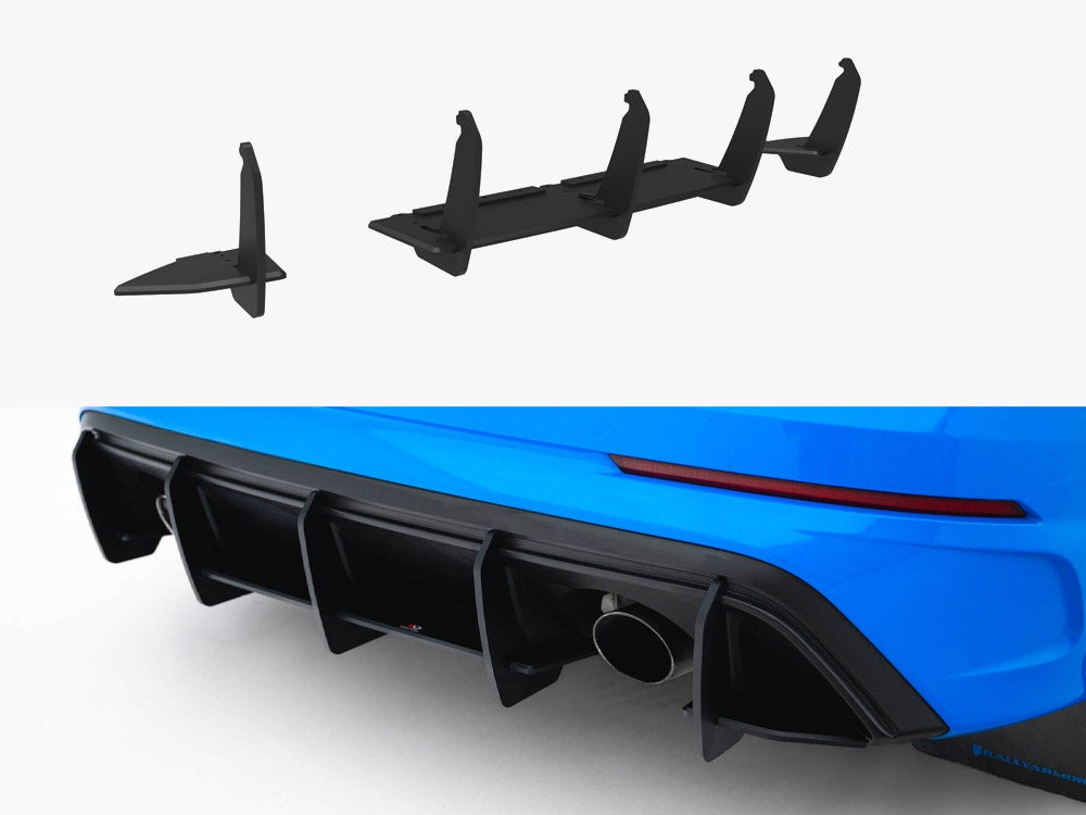 Maxton Design Street PRO Rear Diffuser V.2 Ford Focus RS Mk3 - FOFO3RSCNC-RS2B - Image 1