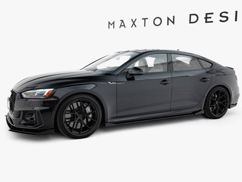 Maxton Design Street PRO Side Skirts Diffusers + Flaps Audi RS5 Sportback F5 - AURS52SBCNC-SD1B+SF1G - Image 2