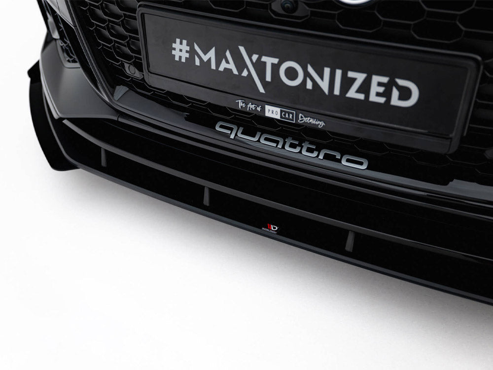 Maxton Design Street PRO Front Splitter V.1 + Flaps Audi RS5 Coupe / Sportback F5 - AURS52SBCNC-FD1B+FSF1G - Image 4