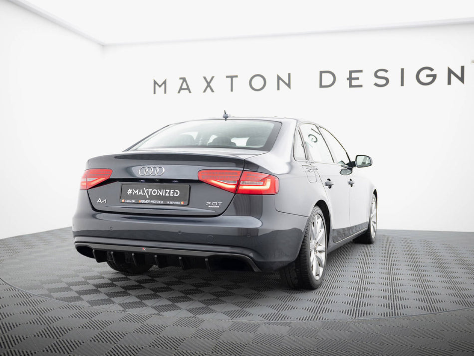 Maxton Design Rear Valance Audi A4 B8 Facelift (Version without exhausts) - AU-A4-B8F-RS1G - Image 2