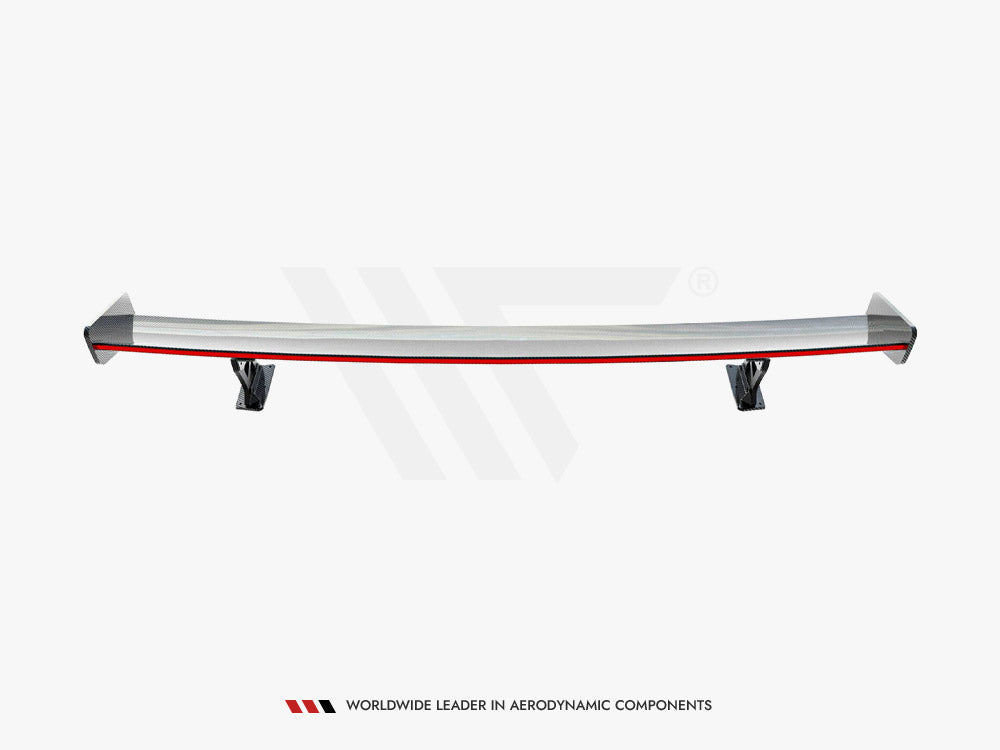 Carbon Spoiler With External Brackets Uprights + LED Audi A3 / A3 S-Line / S3 / RS3 Sedan 8V / 8V Facelift