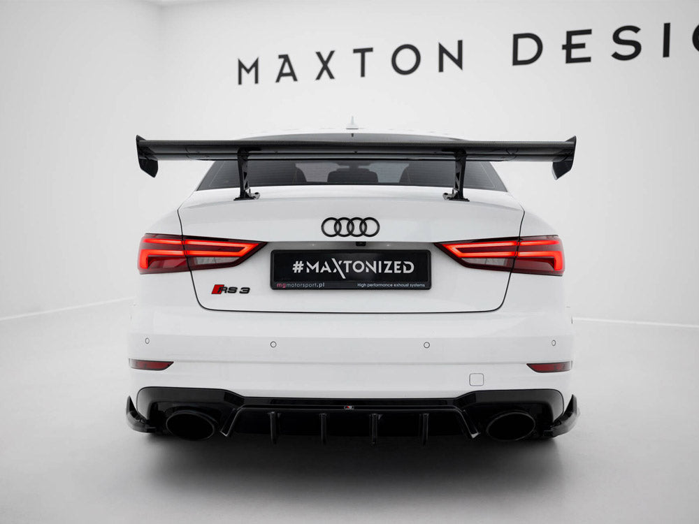 Carbon Spoiler With Internal Brackets Uprights Audi A3 / A3 S-Line / S3 / RS3 Sedan 8V / 8V Facelift
