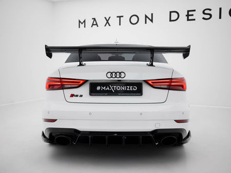 Maxton Design Carbon Spoiler With Internal Brackets Uprights Audi A3 / A3 S-Line / S3 / RS3 Sedan 8V / 8V Facelift - CF-AU-S3-8V-S-WING5-INT-245-P - Image 3
