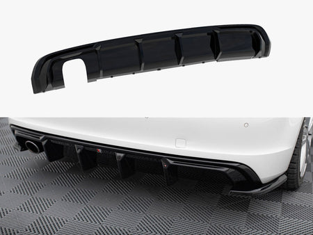 Maxton Design Rear Valance Audi A3 S-Line Sportback 8V (Version with single exhaust tips on one side) - AU-S3-8V-SB-RS1GO_ - Image 1