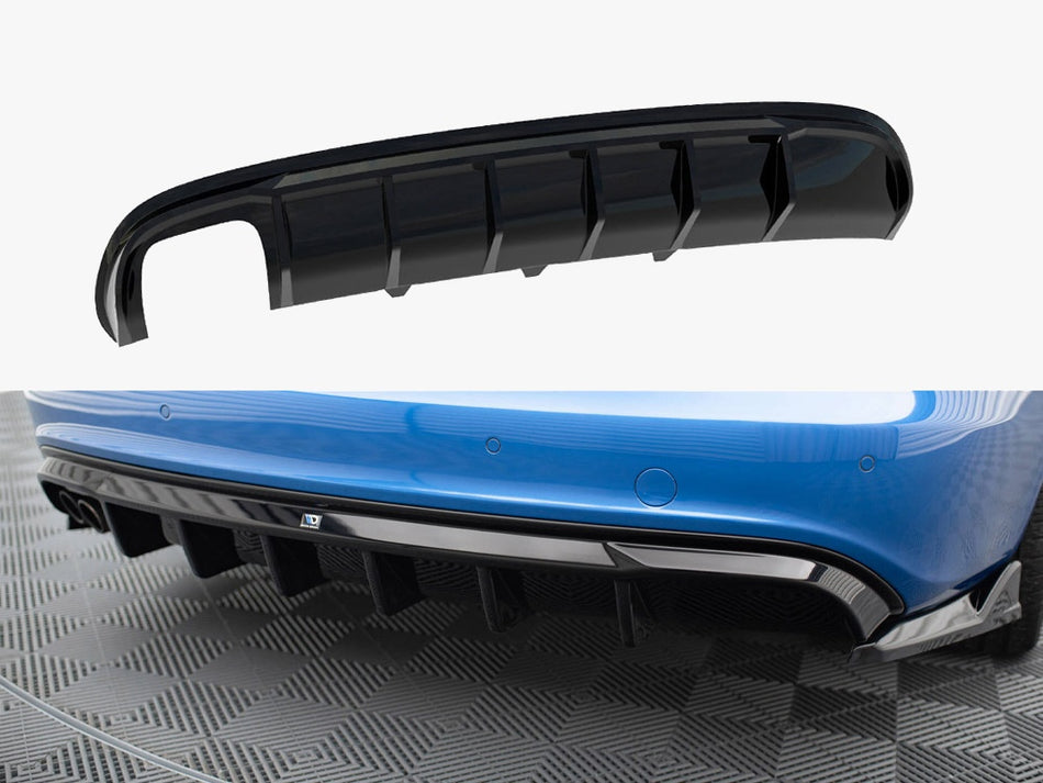 Rear Valance Audi A4 S-Line Sedan / Avant B8 (Version with dual exhaust tips on one side)