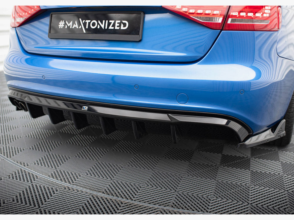 Maxton Design Rear Valance Audi A4 S-Line Sedan B8 (Version with dual exhaust tips on one side) - AU-S4-B8-RS1GOO_ - Image 3