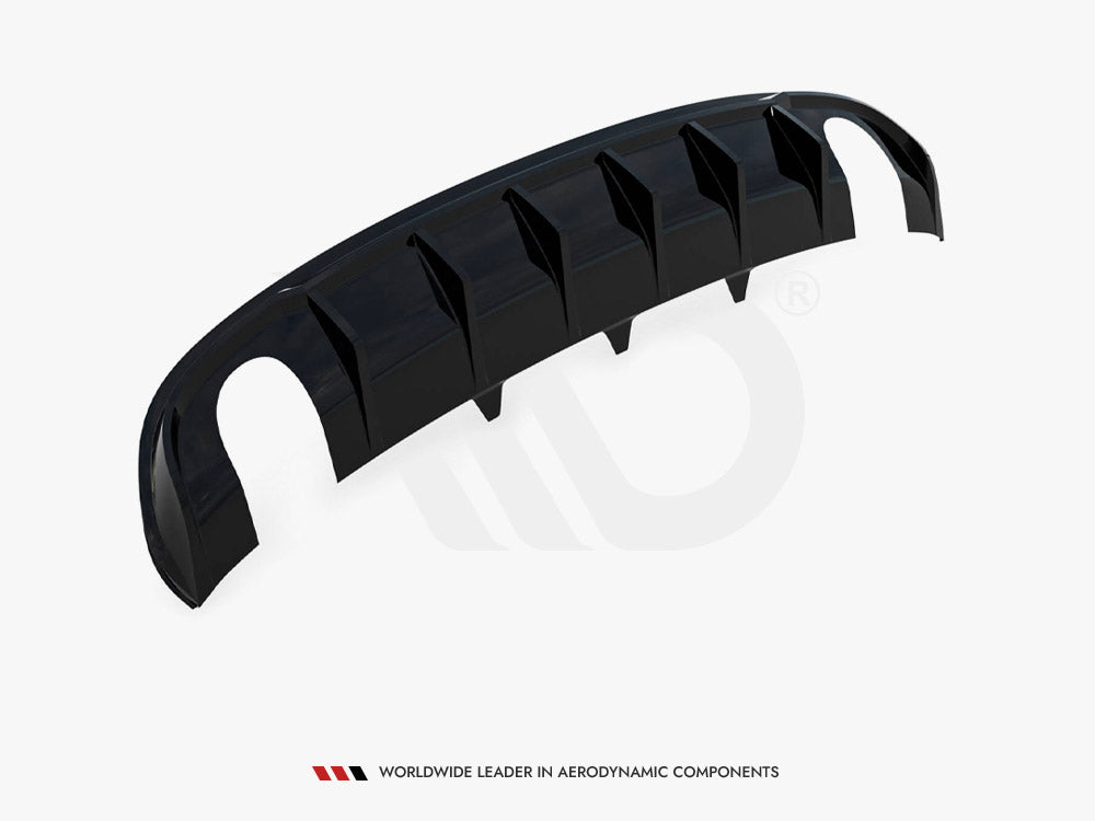 Maxton Design Rear Valance Audi A4 S-Line Sedan B8 (Version with single exhaust tips on both sides) - AU-S4-B8-RS1GO_O - Image 6