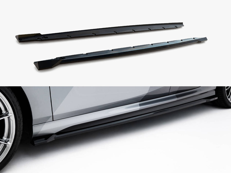 Maxton Design Side Skirts Diffusers V.3 BMW M135i F70 - BM-1-70-M-SD3G - Image 1