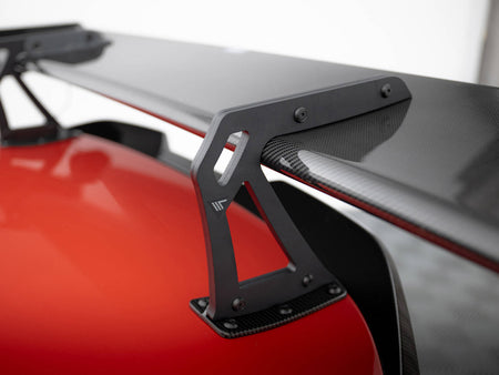 Maxton Design Carbon Spoiler With Upper Swan Mounting BMW M2 G87 - CF-BM-M2-G87-WING5-UPP-245-P - Image 3