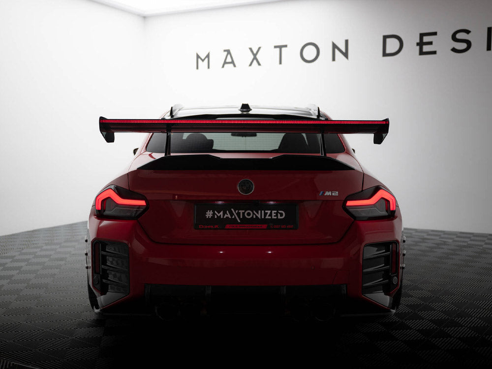 Maxton Design Carbon Spoiler With Upper Swan Mounting + LED BMW M2 G87 - CF-BM-M2-G87-WING5-UPP-245-P+LED - Image 3