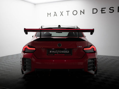 Maxton Design Carbon Spoiler With Upper Swan Mounting + LED BMW M2 G87 - CF-BM-M2-G87-WING5-UPP-245-P+LED - Image 3